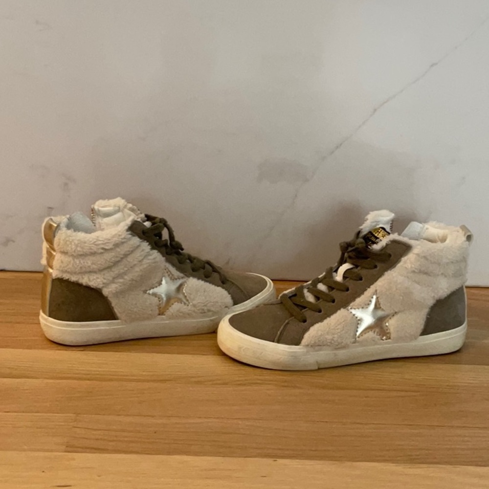 Vintage Havana Fur and Suede High Tops